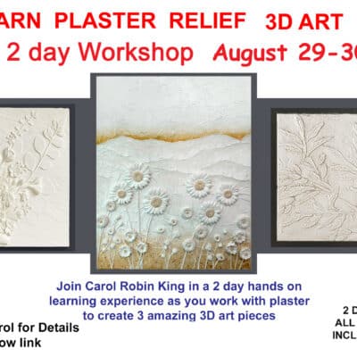Tellico Village Plaster Relief Class, August 29-30 2025