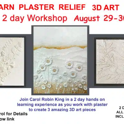 Tellico Village Plaster Relief Class, August 29-30 2025